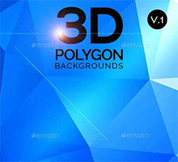 20张高清的多边形背景图片：3D Polygon backgrounds Vol.1